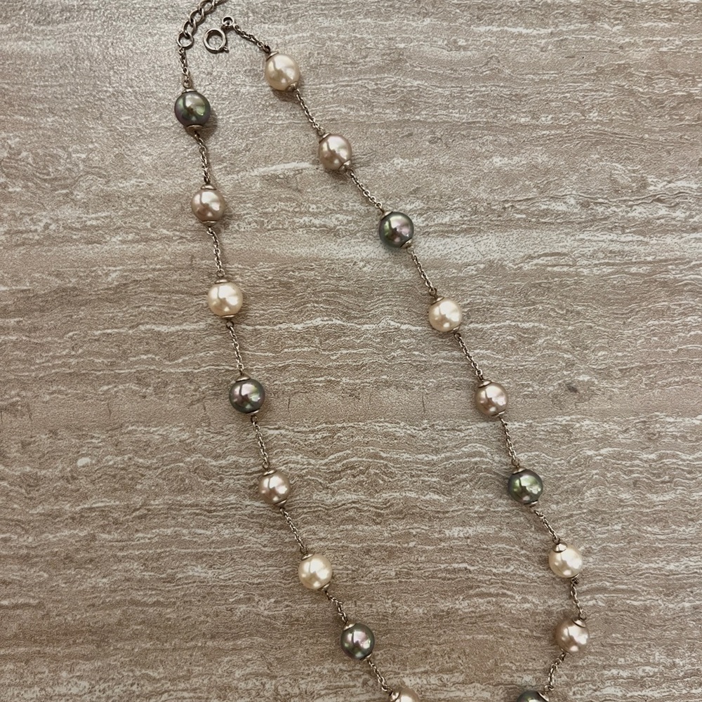 Majorica Elegant  Pearl Necklace Vintage New Unworn